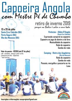 panfleto Capoeira Angola: Retiro de Inverno