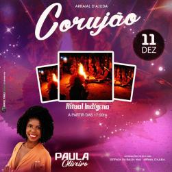 panfleto Paulla Oliveira + Ritual indgena Patax da Lua Cheia