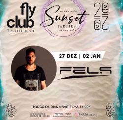 panfleto FlyClub Sunset Parties: Fels