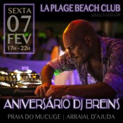 panfleto Aniversrio DJ Brein's