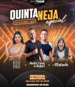 panfleto Quintaneja - Kesia Sousa + André Lima e Rafael