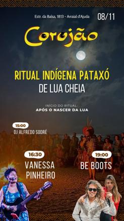 panfleto Ritual da Lua cheia + Vanessa Pinheiro + Dj BeBoots