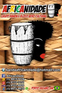 panfleto Bloco Afro Cultural Africanidade