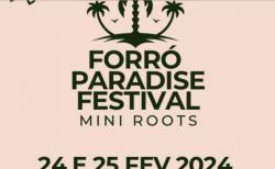 panfleto Forró Paradise Festival Mini Roots