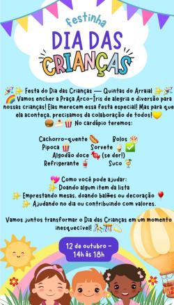panfleto Festa do Dia das Crianas