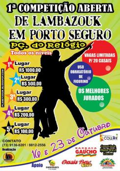 panfleto 1 Competio de Lambazouk em Porto Seguro