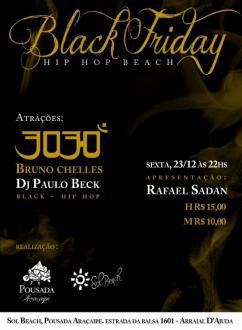 panfleto Black Friday Hip Hop Beach