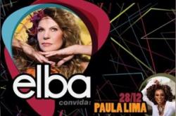 panfleto Elba convida Paula Lima