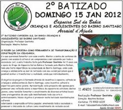 panfleto 2a Batizada Capoeira Sul da Bahia