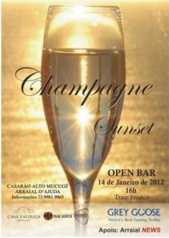 panfleto Champagne Sunset