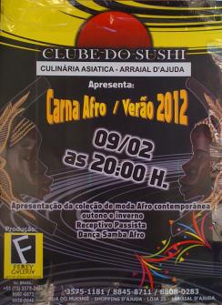 panfleto Carna Afro Vero 2012