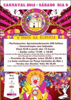 panfleto Ladeira Abaixo - o Circo da Alegria