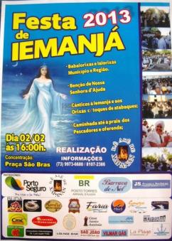 panfleto Festa da Iemanj em Arraial