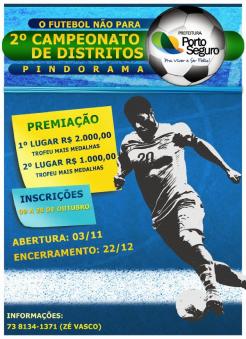 panfleto 2 Campeonato de Futebol Distrital