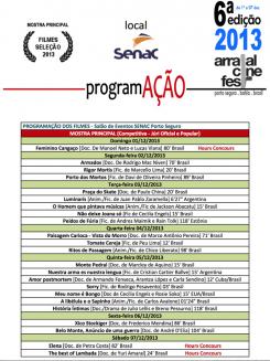 panfleto 6 Arraial Cine Fest