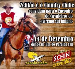 panfleto Encontro de Cavaleiros do Extremo Sul Baiano