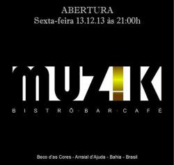 panfleto Inaugurao do MUSIK Bistr Bar Caf