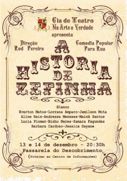 panfleto A Histria de Zefinha