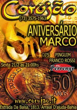 panfleto Aniversrio do Marco - 50 anos !