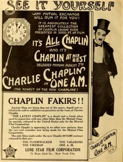 panfleto 100 anos de Charlie Chaplin 'Carlitos bomio' / 'O Garoto'