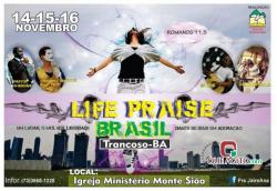 panfleto Life Praise Brasil
