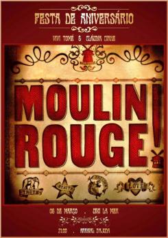 panfleto Moulin Rouge - Niver de Vivi e Claudinha