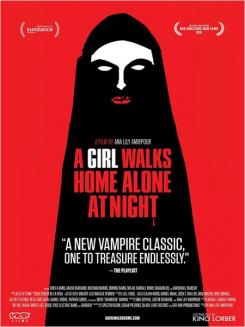 panfleto 'A Girl Walks Home Alone At Night'