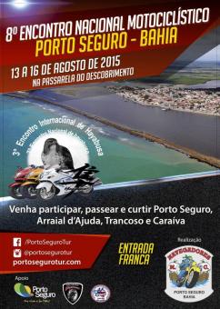 panfleto VIII Encontro de Motociclistas do Navegadores Moto Clube