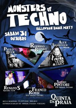 panfleto Monsters of Techno