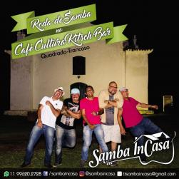 panfleto Samba InCasa  'welcome drink'