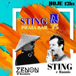 panfleto Sting & Os Raonis - CANCELADO