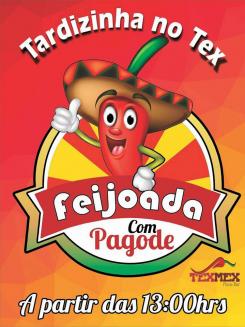 panfleto Feijoada com pagode