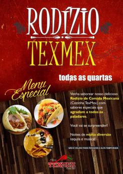 panfleto Rodzio de comida mexicana