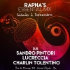 panfleto DJs Sandro Pintori, Lucreccia, Charlin Tolentino