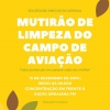 panfleto Mutiro de limpeza do Campo de Aviao