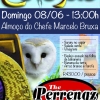 panfleto Almoo do Chefe Marcelo Bruxa + Niver do Joo + The Perrengz
