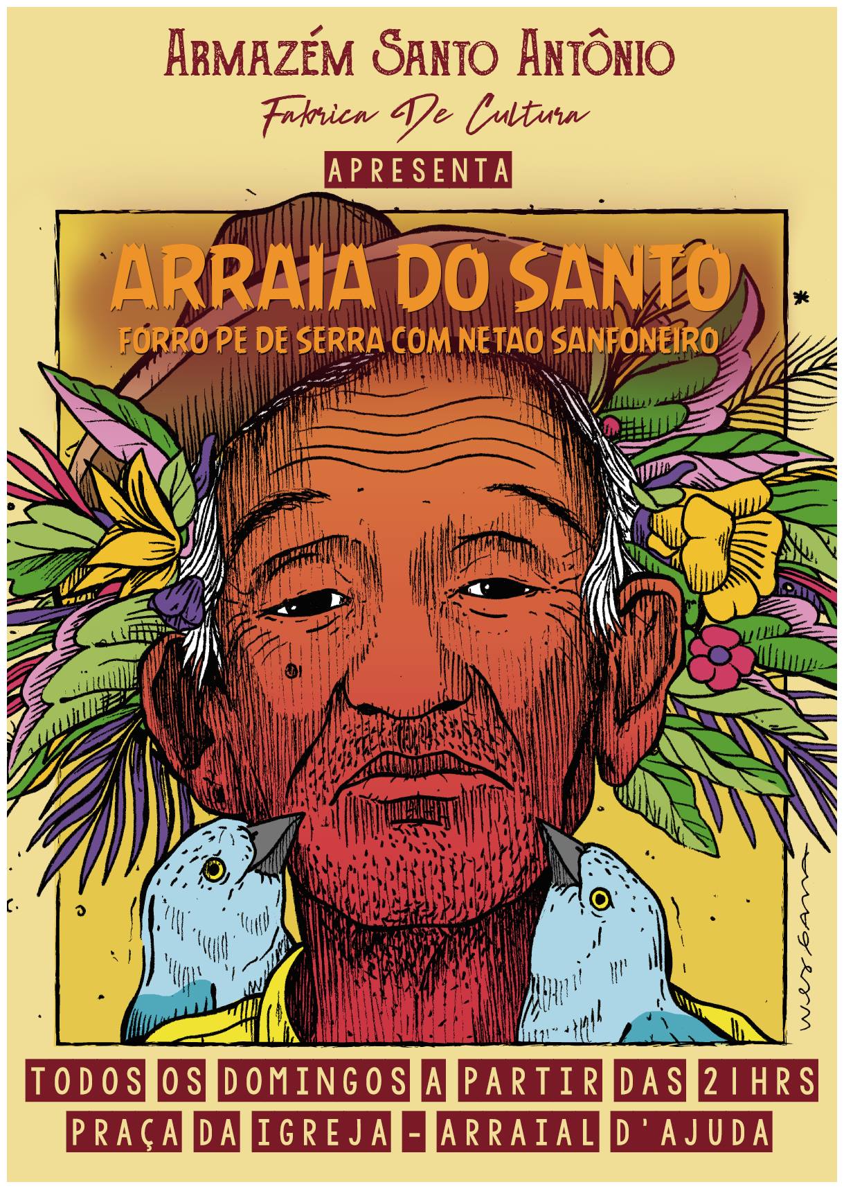 Cartaz  - Armazm Santo Antnio - Praa Brigadeiro Eduardo Gomes, 138, Domingo 11 de Fevereiro de 2018