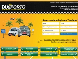 panfleto Taxi Porto Seguro