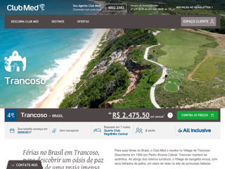 panfleto Club Med Trancoso